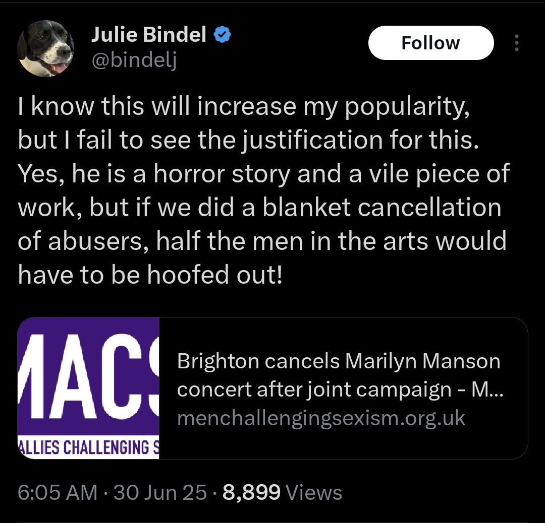 Some more of that "misandry" I always hear about