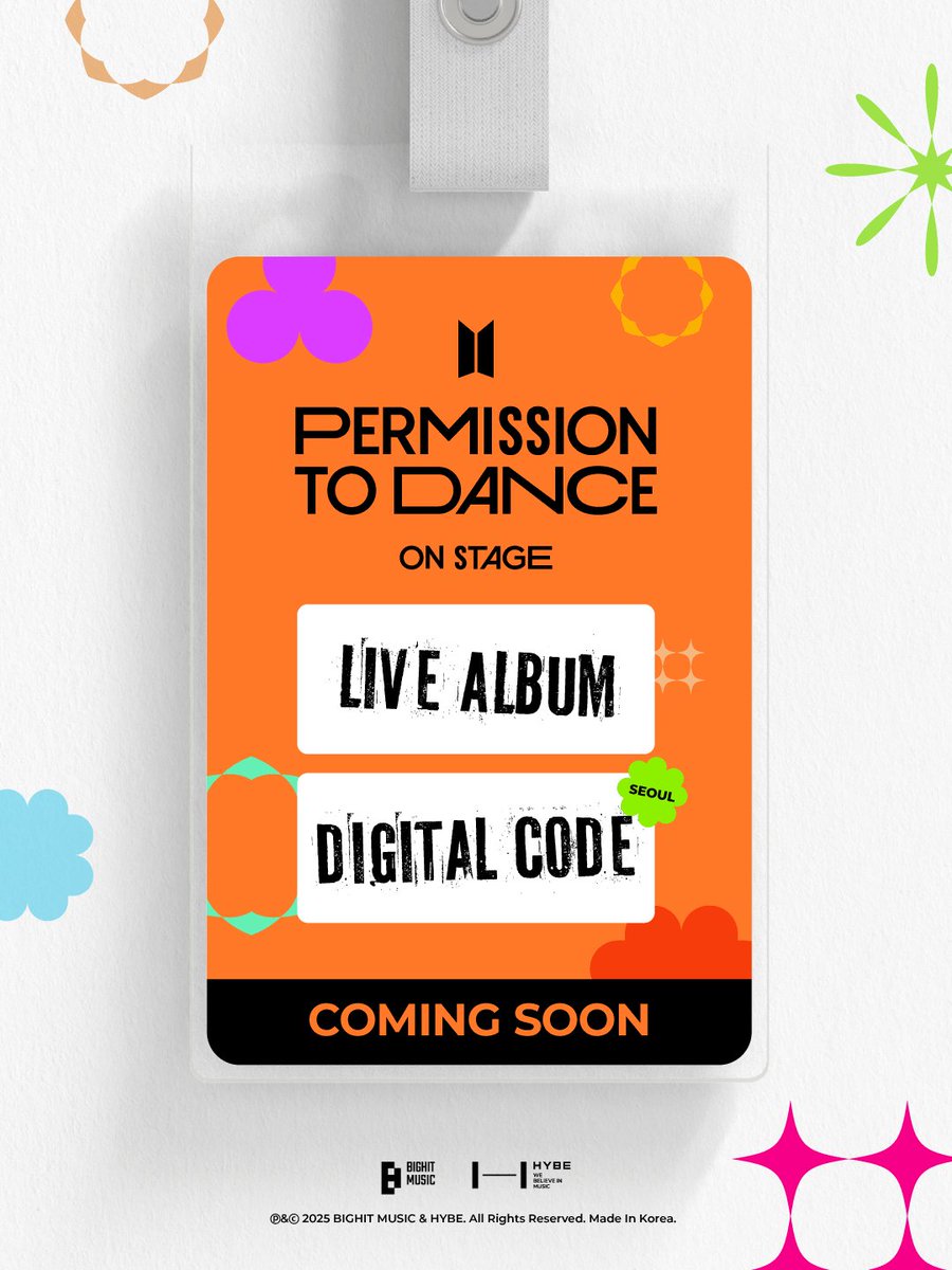 هرچیزی مربوط به فعالیت گروهی منو تا مرگ از شدت ذوق میبرهههههه
BTS IS COMING
BTS LIVE ALBUM
PERMISSION TO DANCE LIVE ALBUM
BTS COMEBACK