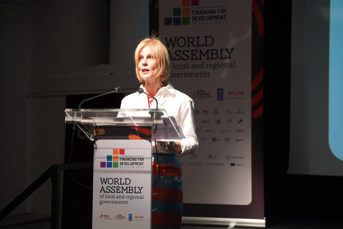 🟡 #FFD4 

The World Assembly of #LRGs opens in Sevilla!  

"Finance at the Service of Humanity: Rebuilding Local and Regional Public Investment for Equality and Care," is a session to reimagine local and regional investment strategies in topics such as a people-centered future.