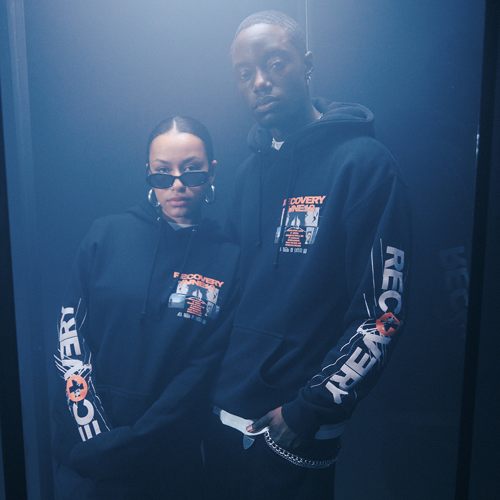 Eminem's tweet image. "Holla if you feel like you've been down the same road" 🙏 #Recovery15 capsule out now - shop.eminem.com