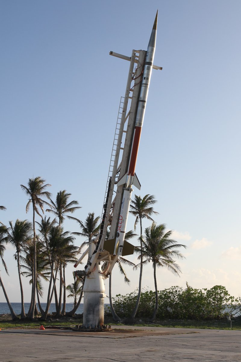 NASASun's tweet image. Two successful launches, and that’s a wrap! 🚀🚀
The two SEED mission rockets launched from Kwajalein Atoll in the Marshall Islands on June 20 and June 28, reaching peak altitudes of 95 miles (153 kilometers) and 97 miles (157 km), respectively.
Preliminary data suggest that…