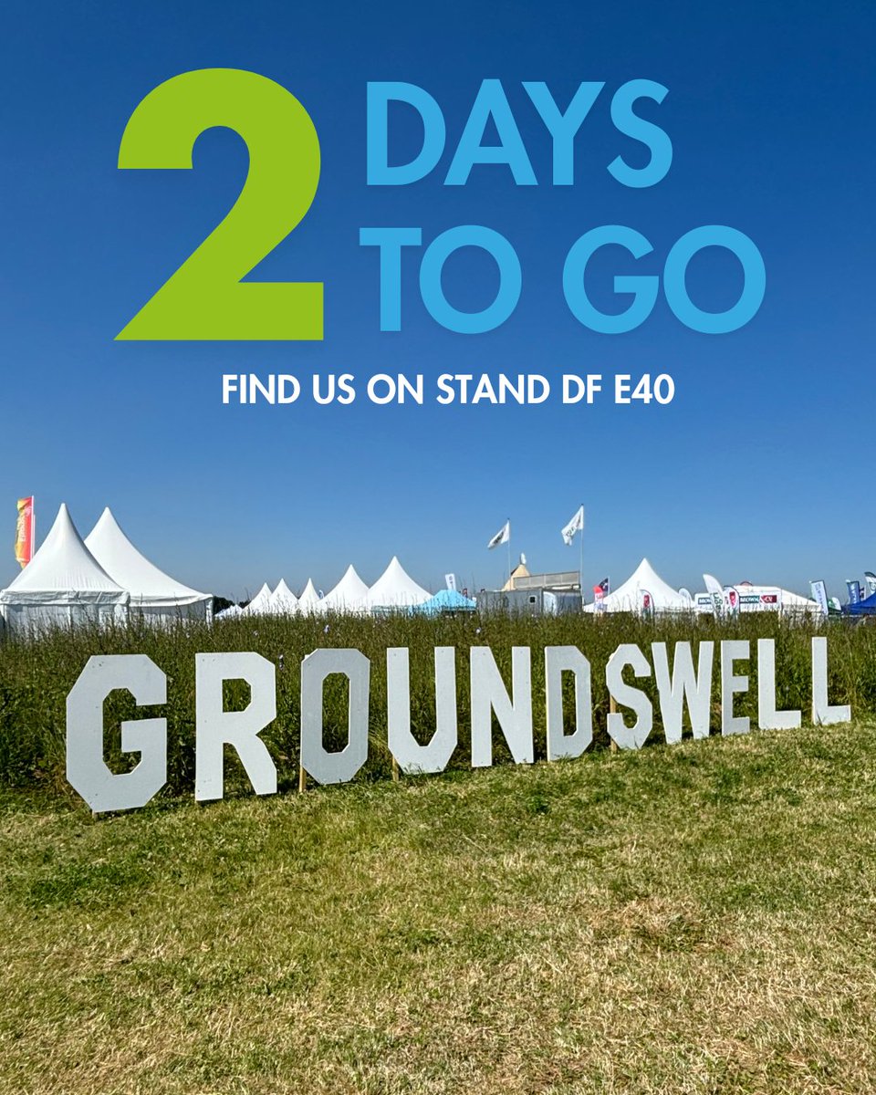 Just 2 days to go until #Groundswell2025 🌱

We’re all set for two exciting days of growing the soil health convo even bigger!

Catch us at Stand DF E40!  🐟 🌾

Find out more -  sea2soil.co.uk/groundswell-20…