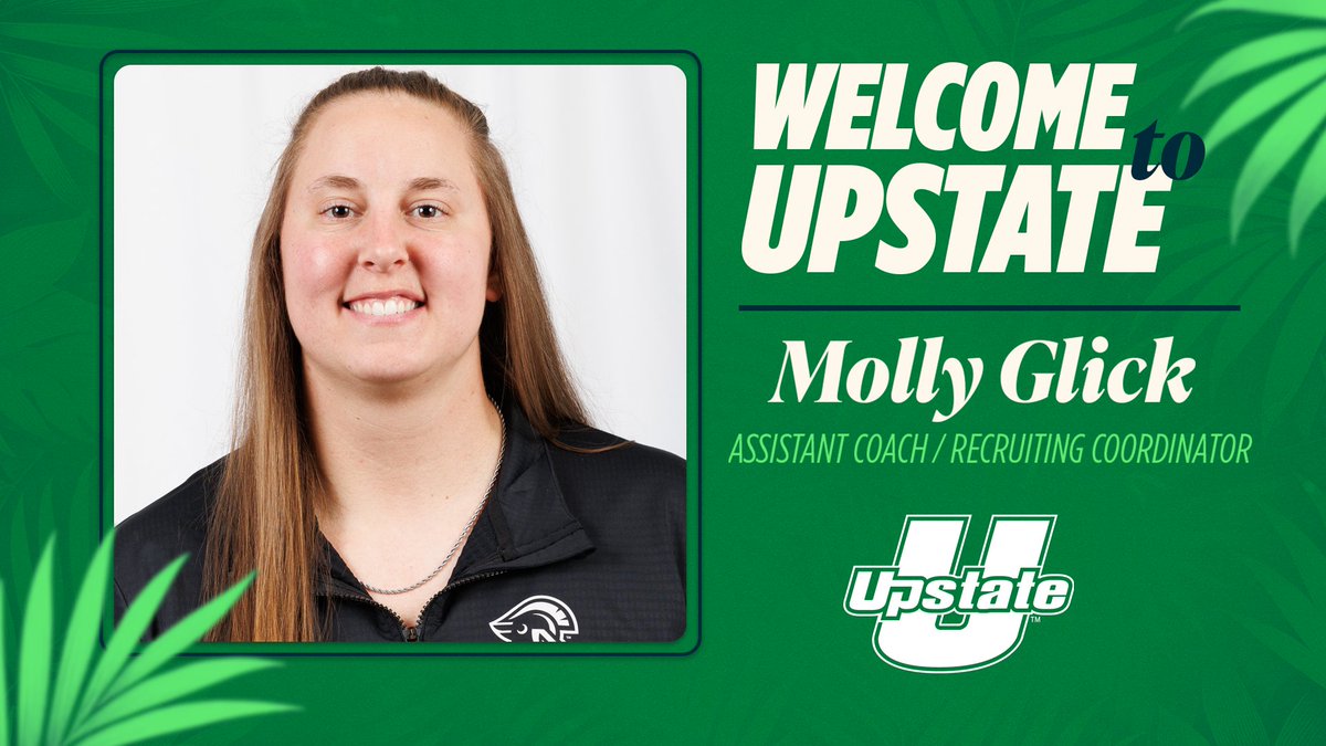 Joining the Spartans from Mercyhurst, where she helped the Lakers transition to D1, Molly Glick is the newest member of head coach Jason William's coaching staff

Welcome to Upstate to our new assistant coach &amp; recruiting coordinator

🔗 | brnw.ch/21wTN5w

#SpartanArmy ⚔️