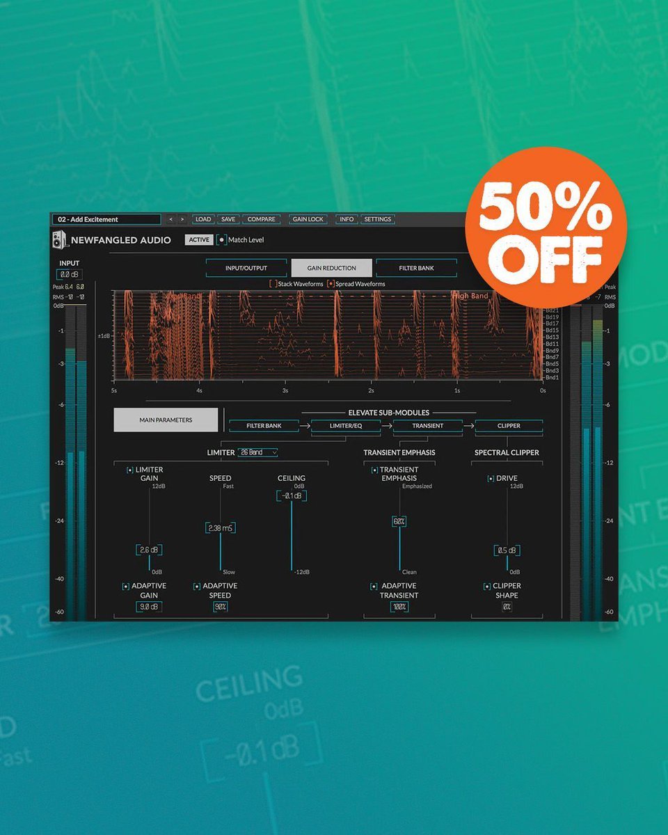 Newfangled Audio Pluginpalooza Sale 🎸 
Save 50% on Elevate Mastering Bundle • Only $99
Buy here - pluginfox.com/products/newfa…
Sale ends August 4th ⏰

@neafangledaudio @eventideaudio #newfangledaudio #newfangledelevate #pluginfox #plugindeals #pluginsales #dtm #plugins #vstplugins