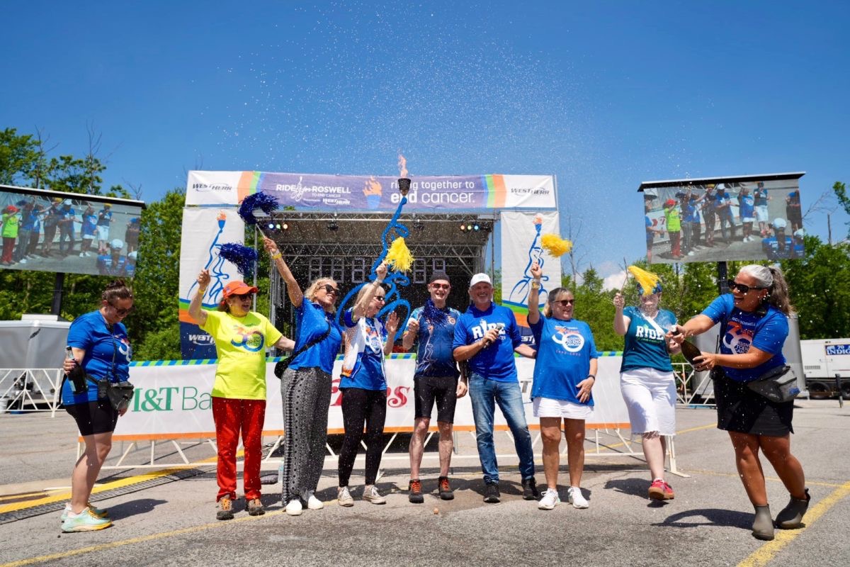 Roswell Park (@roswellpark) on Twitter photo We did it — a record-breaking $6.1 million raised at the 30th annual <a href="/RideForRoswell/">Ride for Roswell</a>! 🎉🚴‍♀️💙
Thank you to every rider, donor, volunteer, and supporter who made this incredible milestone happen.
Read more: roswellpark.org/newsroom/20250… We did it — a record-breaking $6.1 million raised at the 30th annual <a href="/RideForRoswell/">Ride for Roswell</a>! 🎉🚴‍♀️💙
Thank you to every rider, donor, volunteer, and supporter who made this incredible milestone happen.
Read more: roswellpark.org/newsroom/20250…