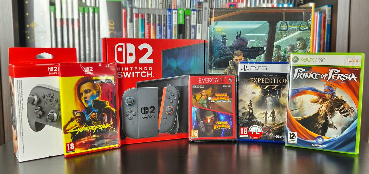 MakintoshGamer's tweet photo. Nie samym #NintendoSwitch2 (i #CP2077) człowiek żyje także mogę śmiało powiedzieć, że "plan maksimum" na ten miesiąc został spełniony 💪💜!
#FCKDRM #EVERCADE #PS5 #X360 #NSwitch2 #hardware #used #new #sealed #retro #modern #physicalcopy #onlinethrifting https://t.co/KjASqf5dhz
