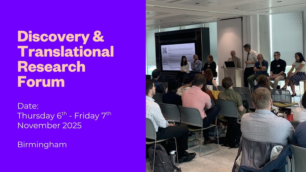 🔔 Attention #PancreaticCancer researchers! 

There's just two weeks left to submit an abstract for our 2025 Discovery &amp; Translational Research Forum which takes place in Birmingham on 6th &amp; 7th November. 

Find out more and register today:: bit.ly/44s4SEw