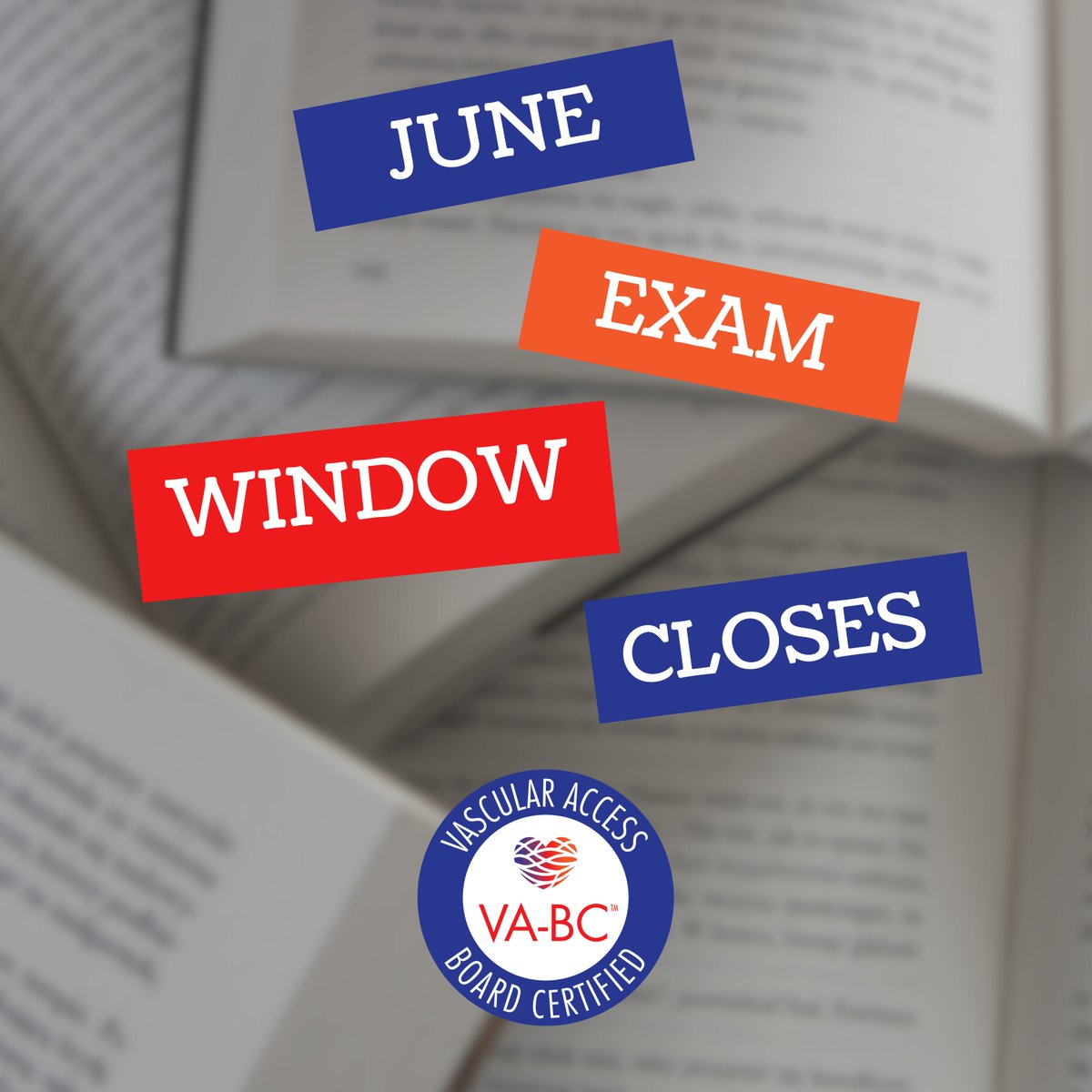 Vascular Access Certification Corporation (@vacccert) on Twitter photo The window for the June 2025 exam closes today. Congratulations to everyone who passed! We can't wait to see all this class of VA-BCs will accomplish.
For anyone interested taking the December exam, don't hesitate to reach out to info@vacert.org. The window for the June 2025 exam closes today. Congratulations to everyone who passed! We can't wait to see all this class of VA-BCs will accomplish.
For anyone interested taking the December exam, don't hesitate to reach out to info@vacert.org.