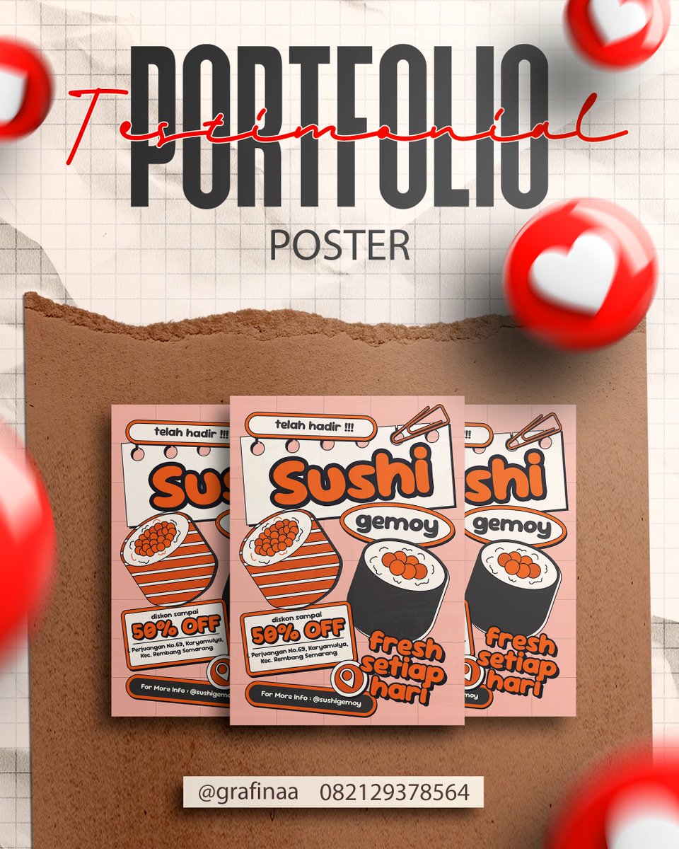 ✨Open Jasa Desain✨

Mau desain logo, poster, banner, feed ig, dan sebagainya dengan aesthetic dan keren?😺
Di kita bisa kerjain semua kebutuhan desain kalian dengan cermat dan tentunya bisa inrush juga loh!✨#zonauang