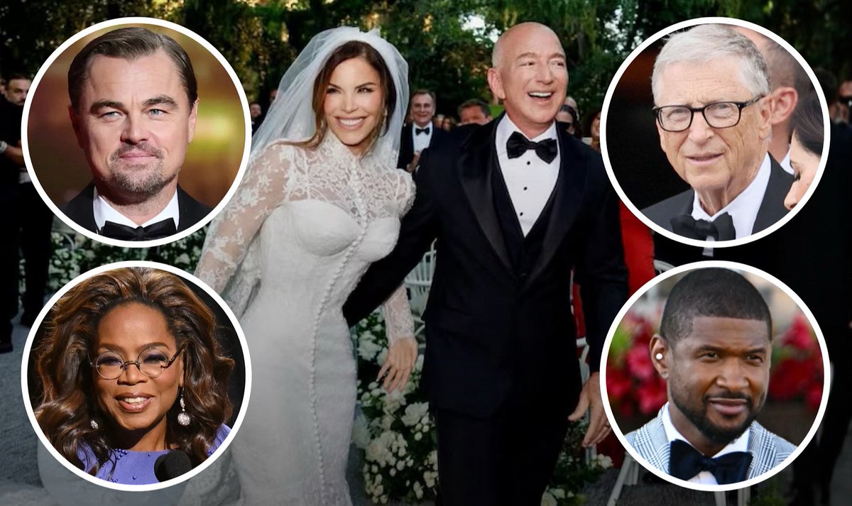 The same woke celebrities who tell you to give up gas cars and stop flying to “save the planet”…

Just boarded private jets to attend Jeff Bezos’s $100 million wedding.

Leonardo DiCaprio. Bill Gates. Usher. Oprah.

It was never about the climate. It's about control.