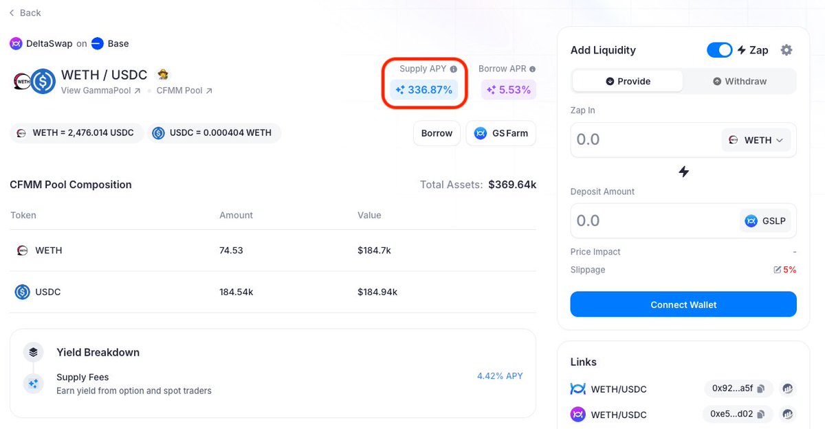 DeFi Devin | GammaSwap (@0xdefidevin) on Twitter photo GammaSwap Summer is live now with Phase 1! 4 weeks of 1M in weekly esGS Liquidity Mining incentives for the WETH/USDC pool on Base <a href="/GammaSwapLabs/">GammaSwap 👽</a> GammaSwap Summer is live now with Phase 1! 4 weeks of 1M in weekly esGS Liquidity Mining incentives for the WETH/USDC pool on Base <a href="/GammaSwapLabs/">GammaSwap 👽</a>