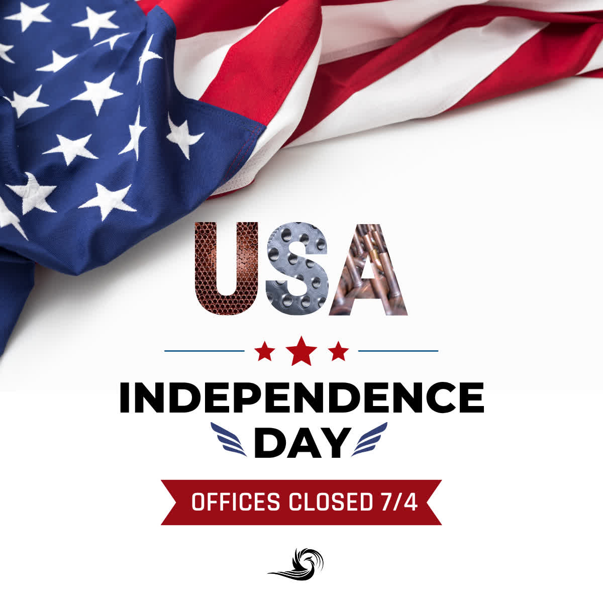 CooneyCoil's tweet photo. Our offices will be closed on Friday, July 4th, as our team celebrates Independence Day with family and friends. We'll be back, ready to support your Monday. Wishing you a safe and happy holiday! https://t.co/cQHs8ivwnJ