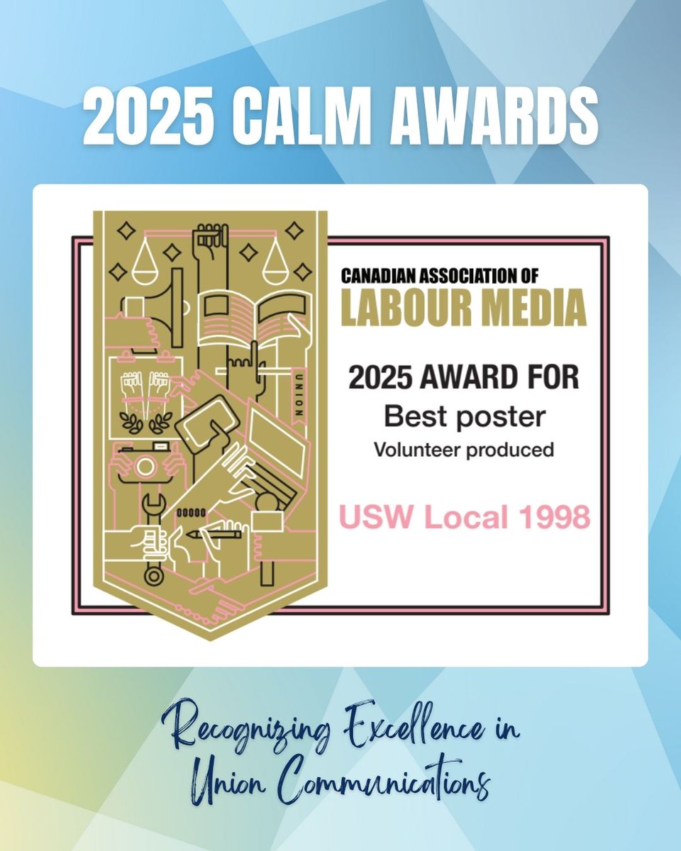 CanLabourMedia's tweet image. Our second People&apos;s Choice Award goes to United Steelworkers Local 1998 for their Bring Your Virus to Work Day Poster!