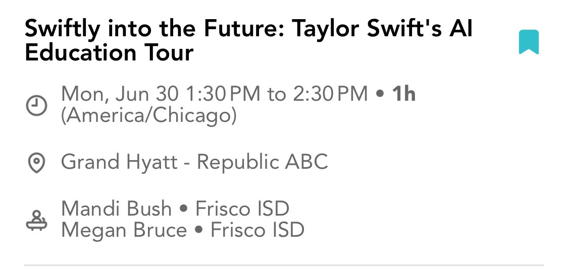 Learn_AndGo's tweet image. Sequins, Swifties, &amp;amp; AI! Come see us as we share how Taylor Swift’s Eras inspire classroom AI integration. Let’s make learning iconic. 💻🎤 #ISTE2025 #EdTech #SwiftEd @MeganTheBruce @DiffitApp @NotebookLM @SunoMusic @GetSchoolAI  @briskteaching @SnorklApp @magicschoolai