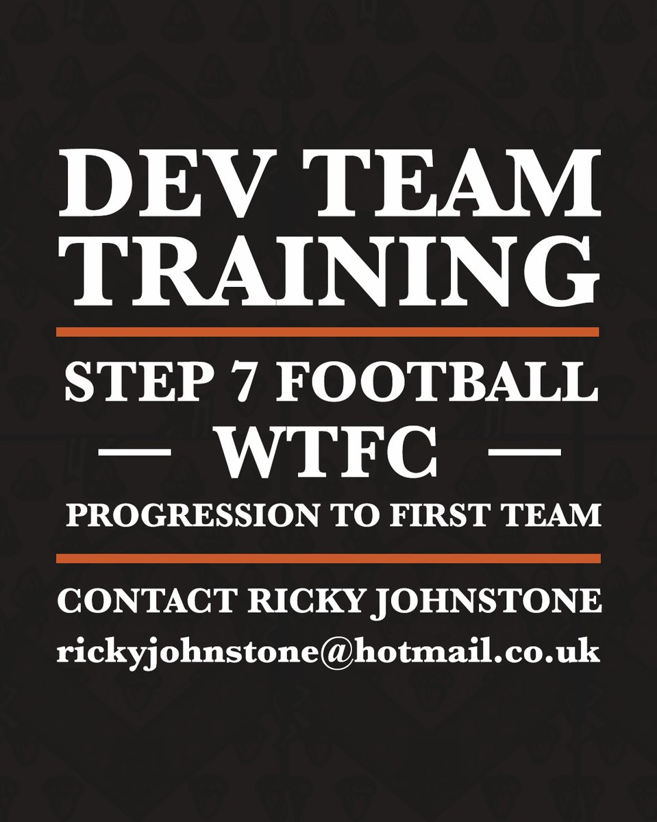 Wokingham Town FC Development (@wefc_dev) on Twitter photo 🚨OPEN TRAINING/TRIAL 🚨
✅Step 7 Football
✅Progression to First Team (Step 5)
✅Training Tues 8th July - Emmbrook School
Contact us by emailing manager Ricky at rickyjohnstone@hotmail.co.uk, or DM us. 📩
#Step7 #NonLeague #FreeAgents #Football 🚨OPEN TRAINING/TRIAL 🚨
✅Step 7 Football
✅Progression to First Team (Step 5)
✅Training Tues 8th July - Emmbrook School
Contact us by emailing manager Ricky at rickyjohnstone@hotmail.co.uk, or DM us. 📩
#Step7 #NonLeague #FreeAgents #Football