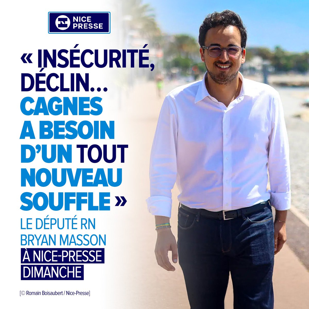Bryan Masson (@massonbryan) on Twitter photo 🔵 « #CagnesSurMer a besoin d’un nouveau souffle. »
Dans <a href="/NicePresse/">Nice-Presse · Top infos</a>, je tire un constat lucide : insécurité, déclin, décisions imposées sans dialogue…
Depuis 2022, je me bats pour notre territoire.
👉 Lire l’interview : nicepresse.com/insecurite-dec… 🔵 « #CagnesSurMer a besoin d’un nouveau souffle. »
Dans <a href="/NicePresse/">Nice-Presse · Top infos</a>, je tire un constat lucide : insécurité, déclin, décisions imposées sans dialogue…
Depuis 2022, je me bats pour notre territoire.
👉 Lire l’interview : nicepresse.com/insecurite-dec…