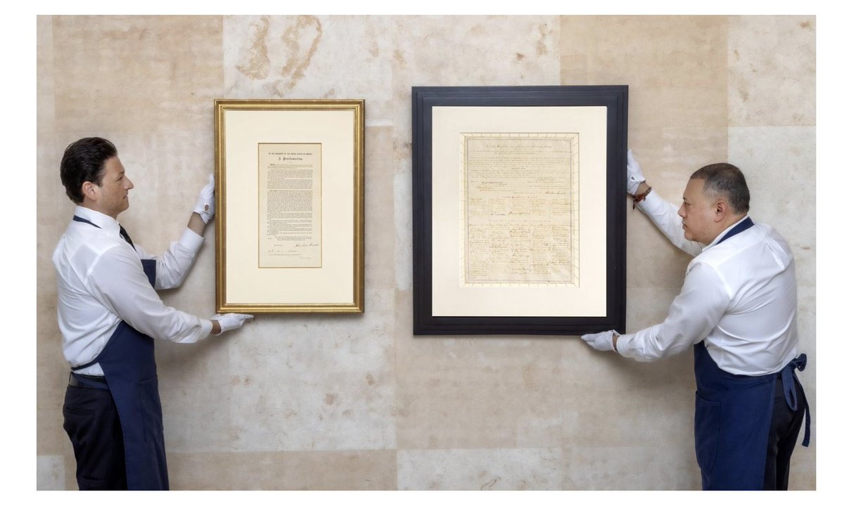 Inbox: Ken Griffin Acquires Record-Breaking 13th Amendment &amp; Emancipation Proclamation -- it will be added to his collection that includes a copy of the U.S. Constitution and a stegosaurus skeleton.