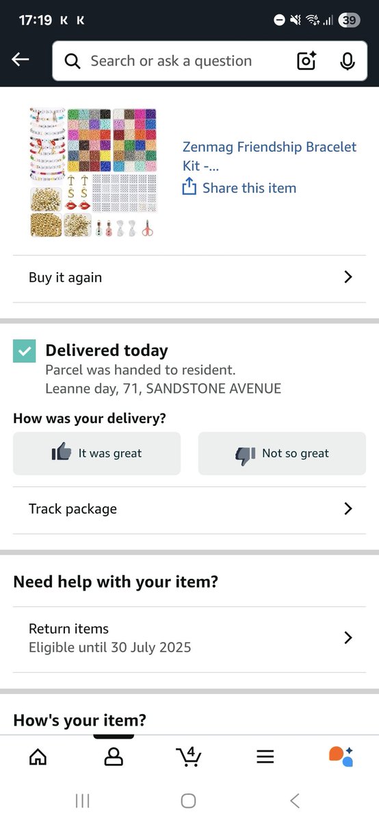 leannerains's tweet photo. @AmazonUK we're is my parcel no one knocked on my door and there is no picture to prove it https://t.co/6Ar3ZfN5aQ