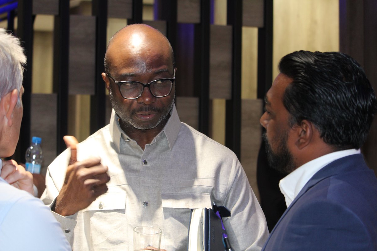 MauritiusFinTec's tweet photo. Meet &amp; Greet With Africa FinTech Network(AFN) 

We were honored to host an exclusive Meet &amp; Greet Session with Dr. Patrick Saidu Conteh, CEO of the AFN, in collaboration with the Economic Development Board Mauritius (EDB) for our members and other local stakeholders. https://t.co/gTPq8syODt
