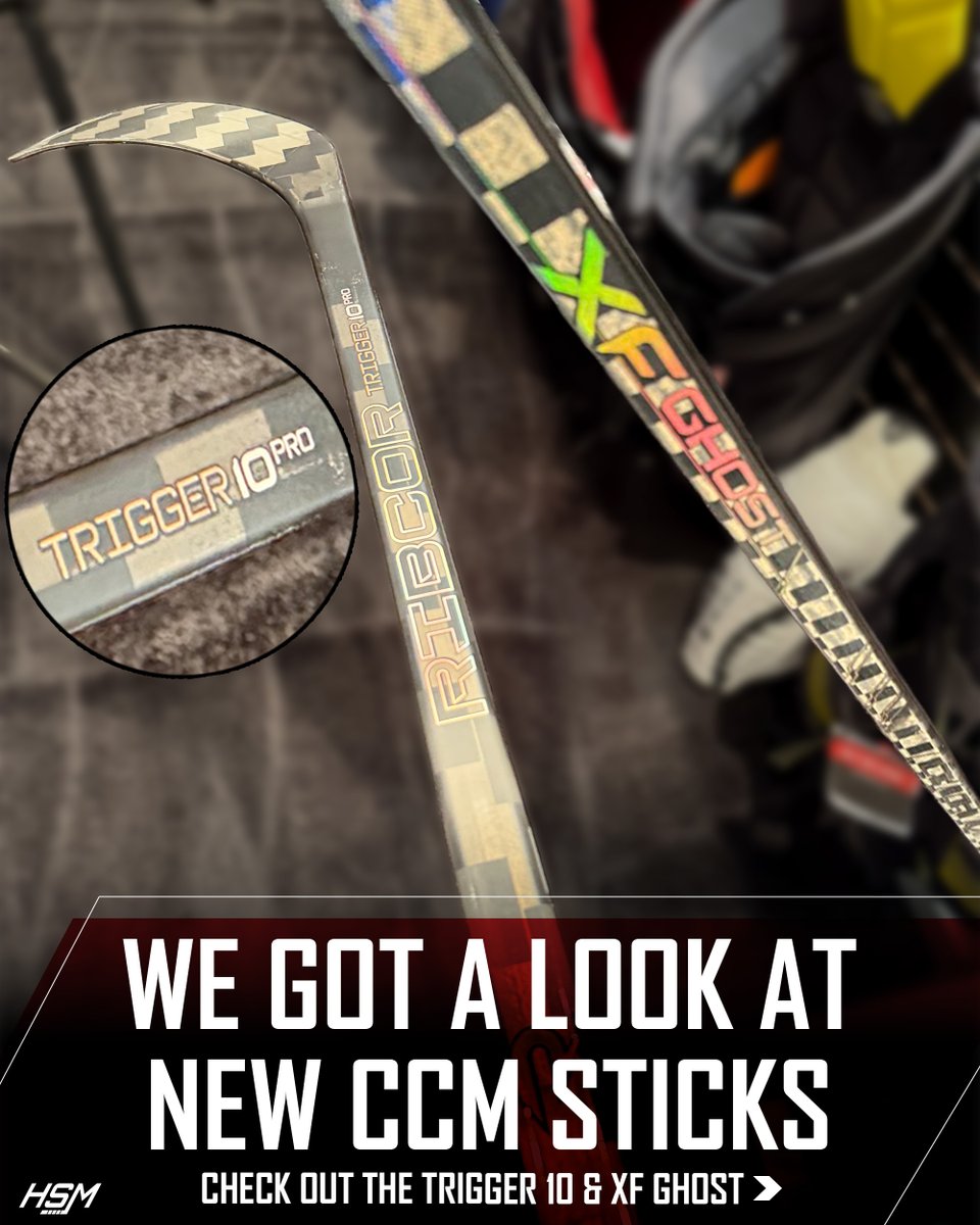 HockeyStickMan's tweet photo. More first looks from PHATS, this time a Trigger 10 Pro and XF Ghost from CCM. Release dates still unconfirmed.
Let us know what you think of them.
#CCM #Trigger10 #XFGhost #HockeyStickMan https://t.co/MBi8G4Yzl1