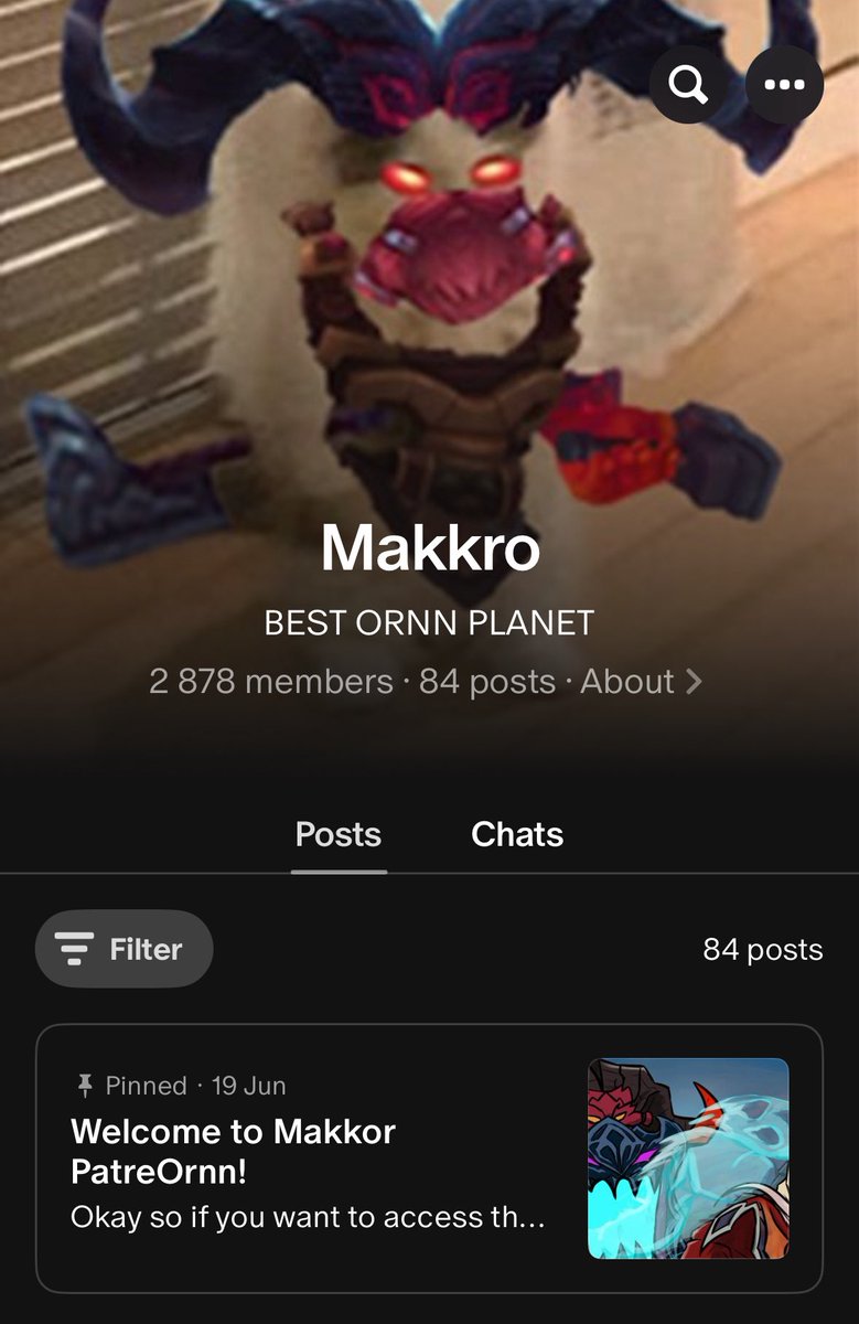 Hello Fellas i got like almost 3K members on makkor bible patreon. 3 Random Ram Disciples that like,follow,retweet and comment to this post get access to it for life! Its an LP potion for Ornn and Tanks and basically makes climbing elo really braindead. No thoughts only tank.