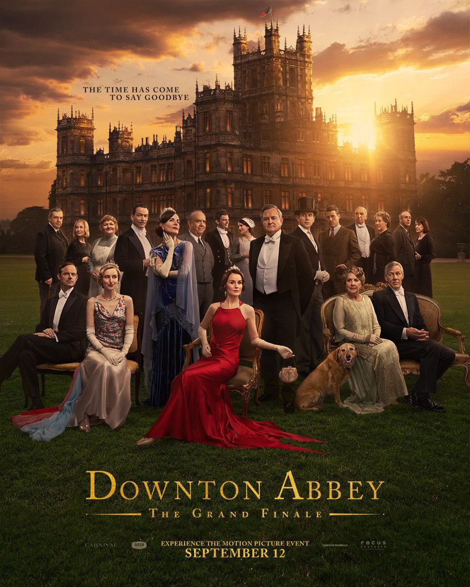A new poster for ‘DOWNTON ABBEY: THE GRAND FINALE’ has been released.

In theaters September 12.