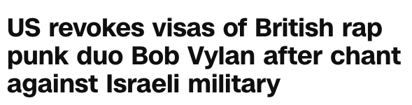 As with visa bans for college students, the State Department has been cracking down most aggressively on speech that is critical of Israel rather than the United States