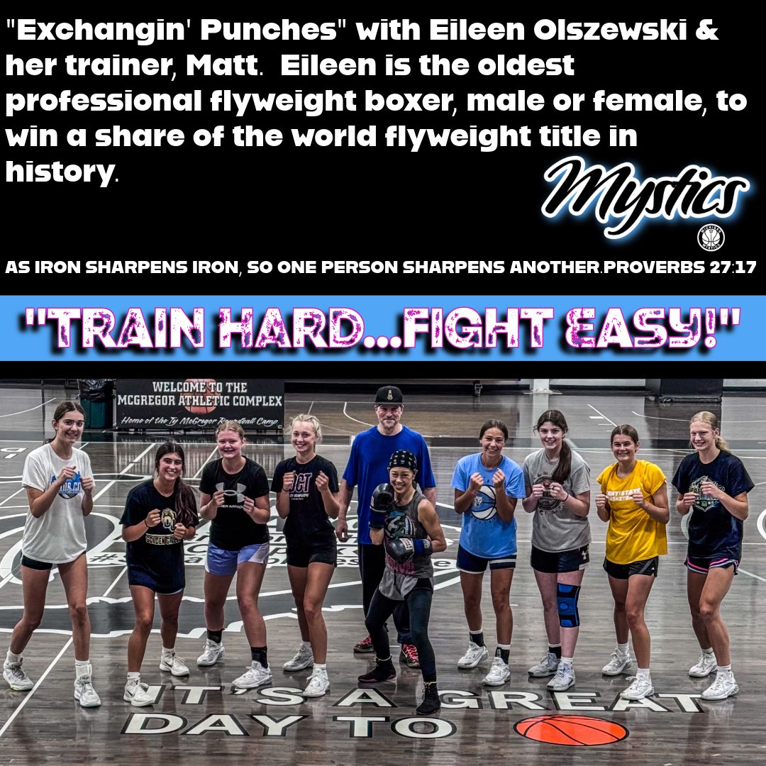 GIRL POWER! 💥🥊 #AlwaysUS
‘27 P24 Mystics Bootcamp 2.0 <a href="/klmcgreg/">Kristi</a> <a href="/MImystics/">Michigan Mystics</a>