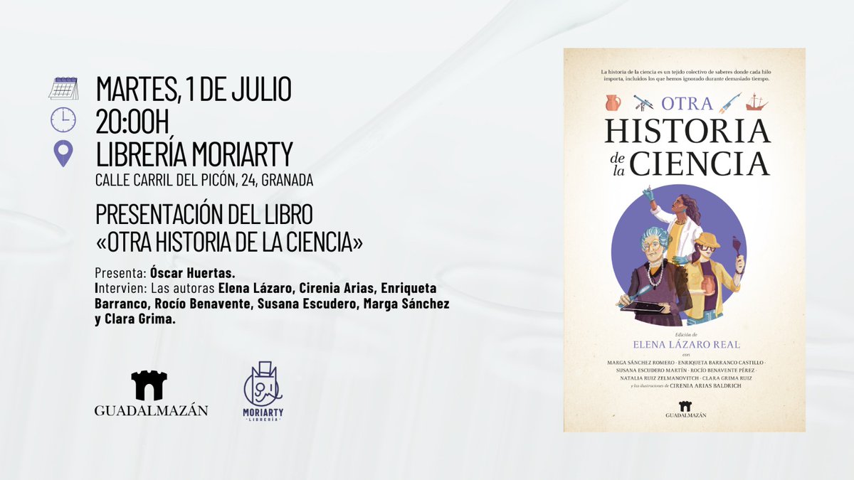 Clara Grima (@claragrima) on Twitter photo ¡Granada, tierra soñada por mí!
Nos vemos mañana en la librería Moriarty 😎
Con <a href="/scariosHR/">Oʂƈαɾ Hυҽɾƚαʂ Rσʂαʅҽʂ 🏳️🌈</a>, <a href="/LazaroElena/">Elena Lázaro Real #AgenteLázaro</a>, <a href="/CireniaSketches/">Cirenia Arias Baldrich 👁🗨✏️</a>, <a href="/Suescudero/">Susana Escudero 🎙️</a>, <a href="/ArqueoInquieta/">marga sanchez romero</a>, Enriqueta Barranco, <a href="/galatea128/">Rocío Benavente</a> y una servidora 😊 ¡Granada, tierra soñada por mí!
Nos vemos mañana en la librería Moriarty 😎
Con <a href="/scariosHR/">Oʂƈαɾ Hυҽɾƚαʂ Rσʂαʅҽʂ 🏳️🌈</a>, <a href="/LazaroElena/">Elena Lázaro Real #AgenteLázaro</a>, <a href="/CireniaSketches/">Cirenia Arias Baldrich 👁🗨✏️</a>, <a href="/Suescudero/">Susana Escudero 🎙️</a>, <a href="/ArqueoInquieta/">marga sanchez romero</a>, Enriqueta Barranco, <a href="/galatea128/">Rocío Benavente</a> y una servidora 😊