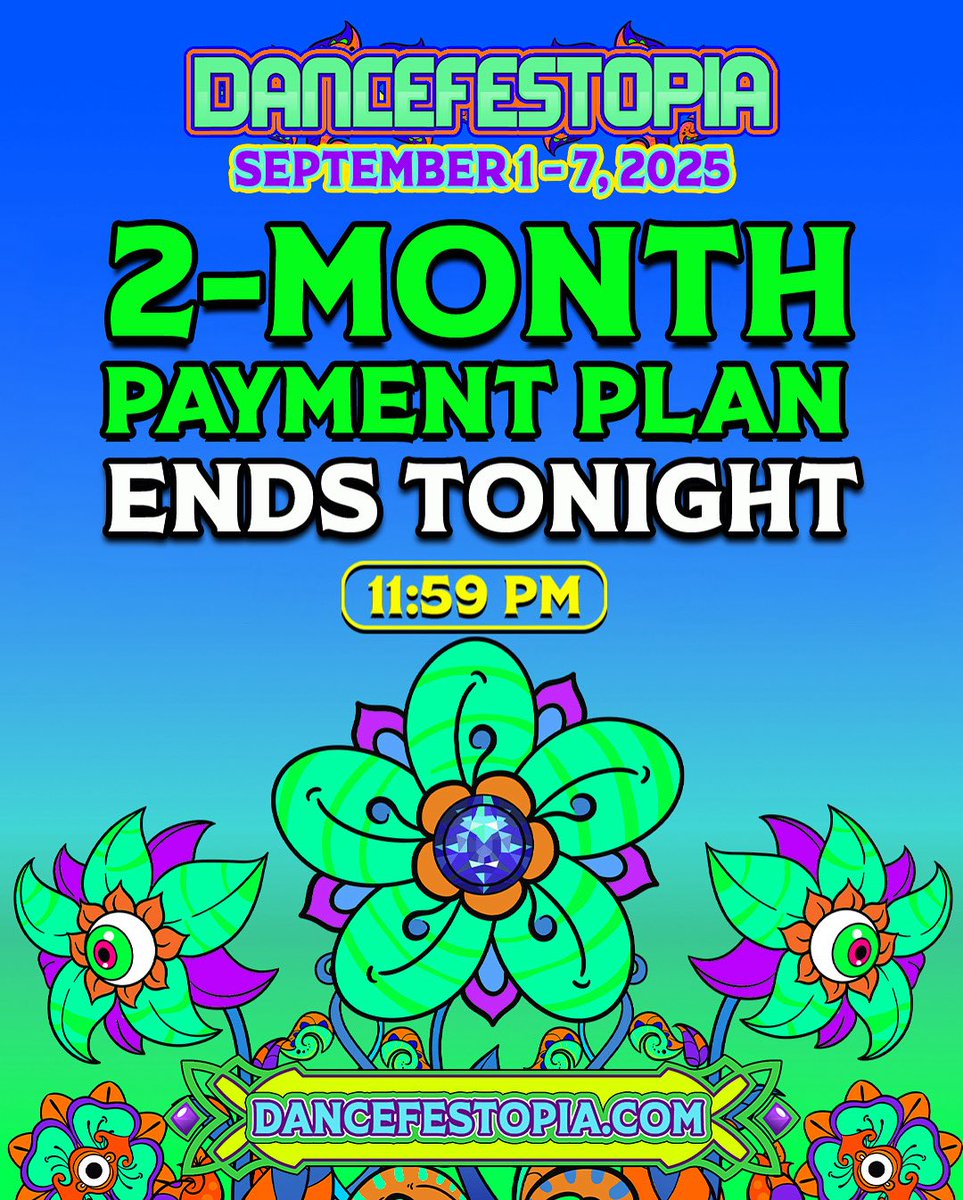 Last call to lock in your #DFT2025 tickets on the 2-month payment plan! ⏳ Only pay the fees today and the rest through August! ✨

❇️ Ticket Update ❇️
3-Day GA: 89% Sold Out
3-Day VIP: Less than 40 remain
3-Day Super VIP: Less than 5 remain