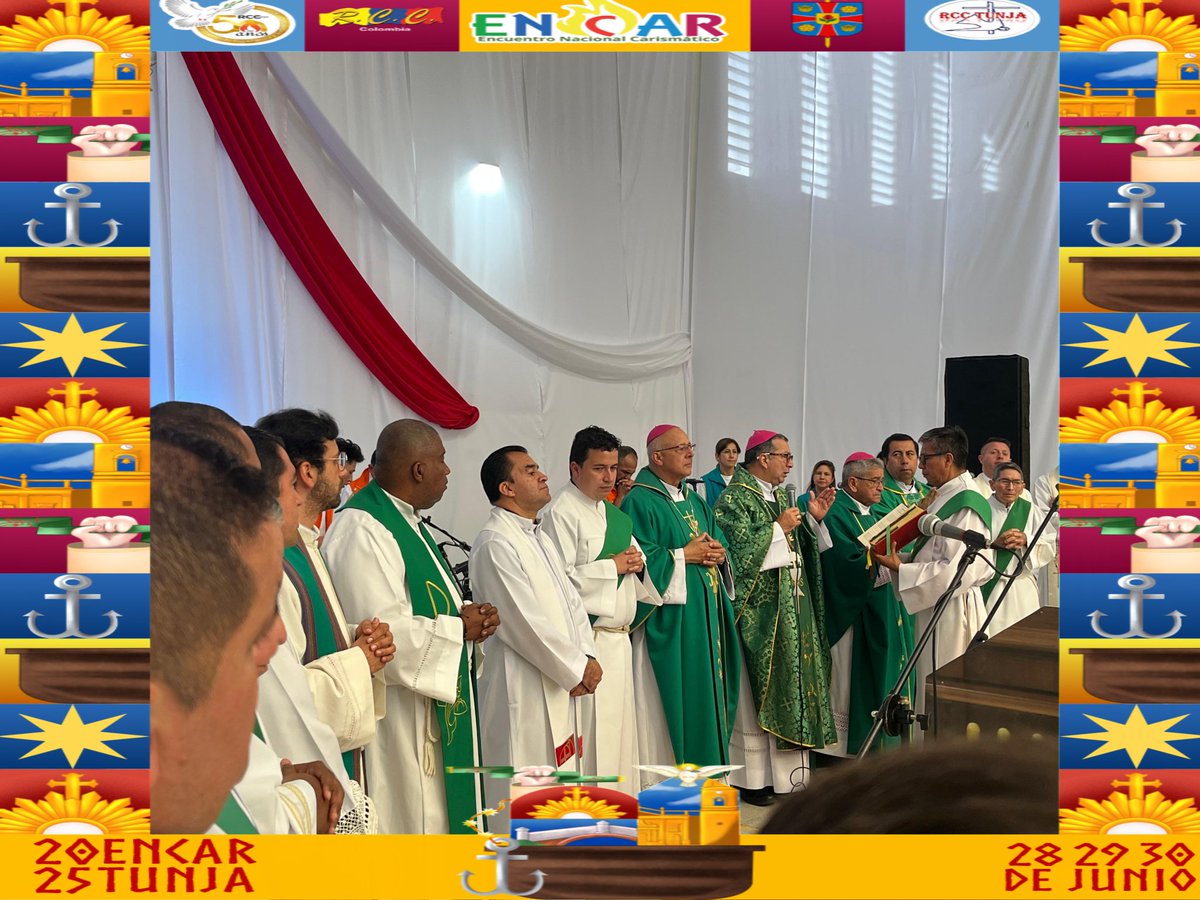 RCCColombia's tweet photo. Con la Santa Eucaristía damos gracias a Dios por este gran evento y el envío. El Señor ha estado grande con nosotros 
#ENCAR2025 https://t.co/SUwnApHMNq