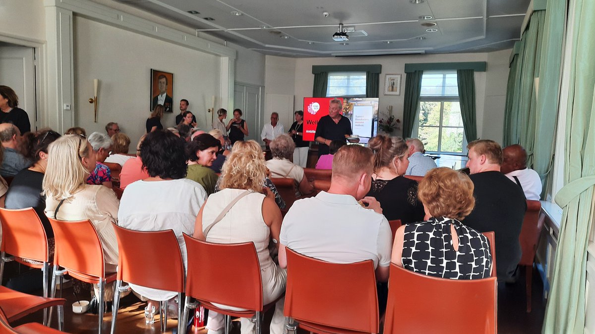 Fuut's tweet image. Drukke start ambitie en Actie Agenda centrum Breukelen