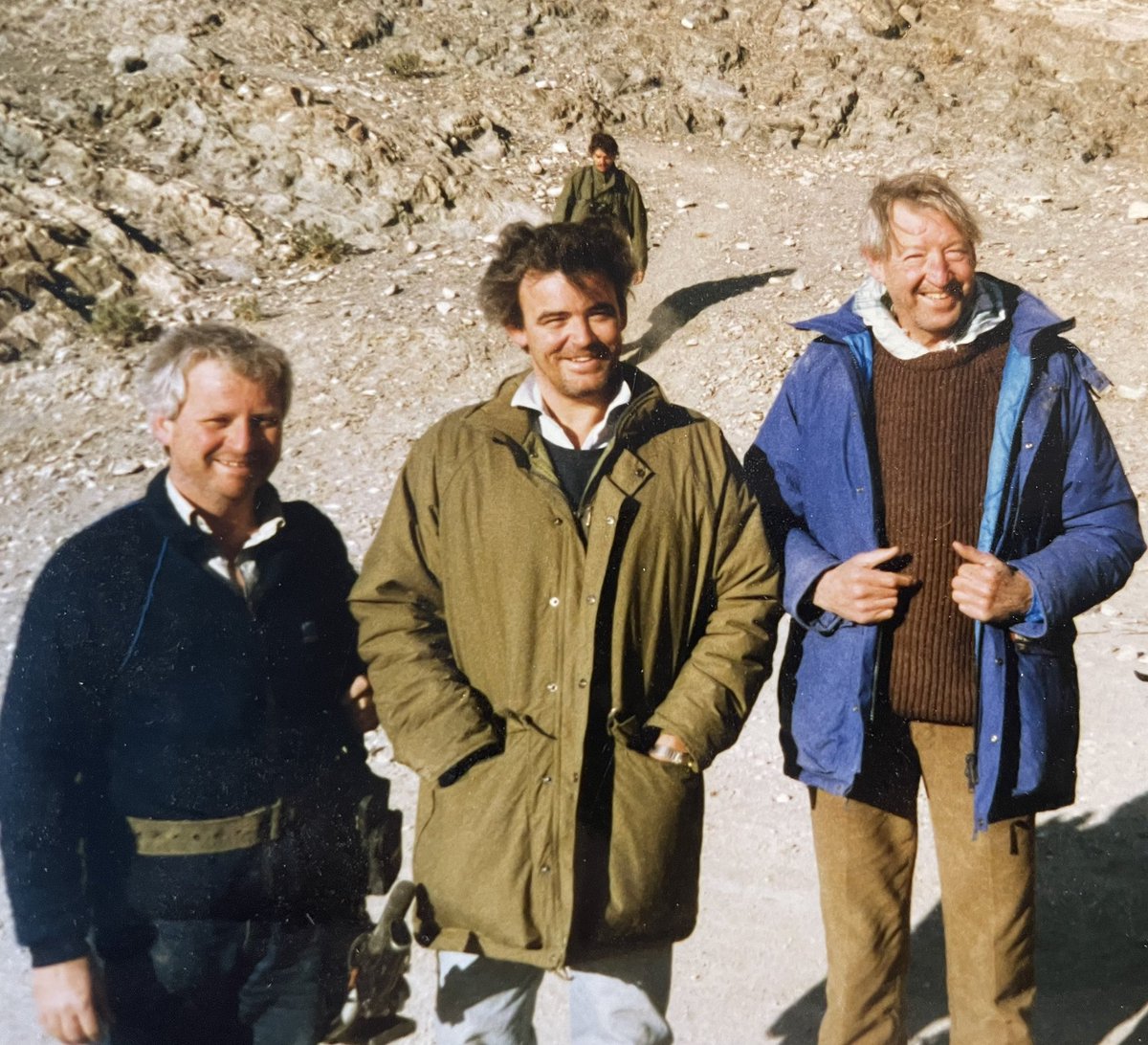 It is with great sadness to learn of Sandy Gall’s passing. I had the privilege of working with him at ITN on several foreign assignments most notably during the Russian withdrawal of Afghanistan where the picture below was taken of myself,  Mike Nolan and the great Sandy Gall.