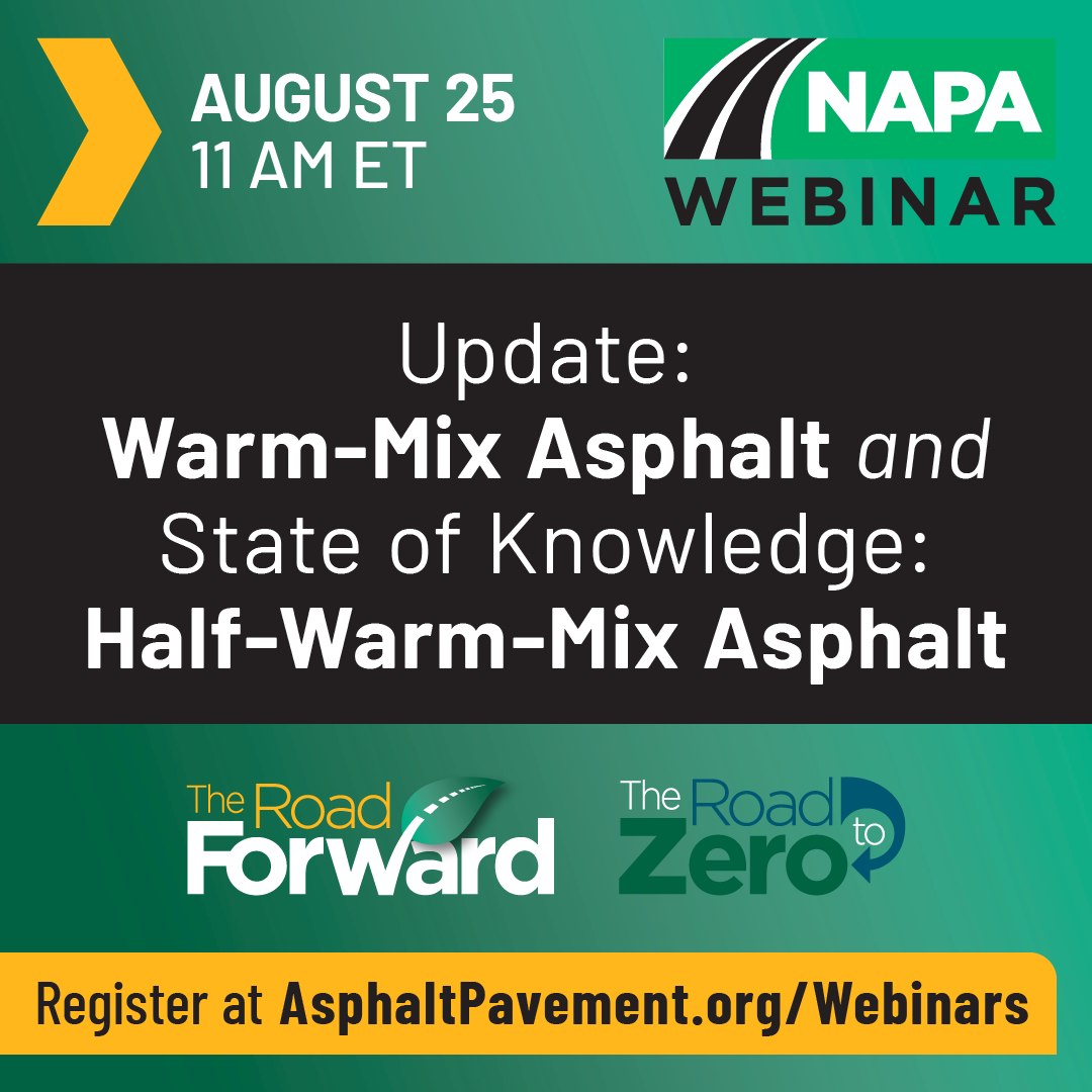 🖥️ NEW WEBINAR 🖥️

Drawing on technical reports QIP-125 and QIP-133 this #webinar will equip you with Warm-Mix Asphalt best practices and inform you of Half-Warm-Mix Asphalt practices across the globe.

Secure your spot ➡️ hubs.la/Q03sG6w80