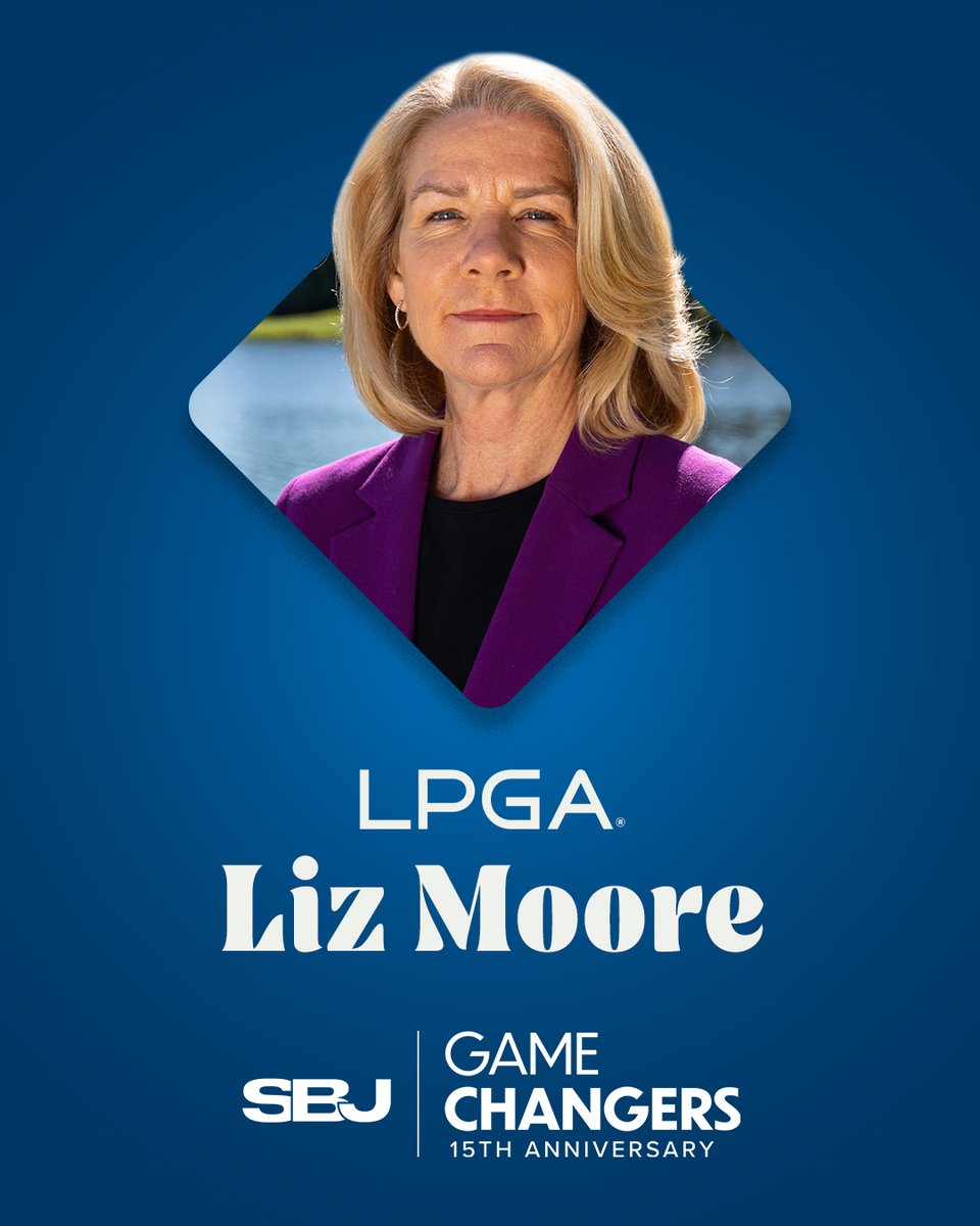 LPGA (@lpga) on Twitter photo Interim Commissioner Liz Moore has been selected to the 15th class of <a href="/SBJ/">Sports Business Journal</a>'s Game Changers! ๐ Interim Commissioner Liz Moore has been selected to the 15th class of <a href="/SBJ/">Sports Business Journal</a>'s Game Changers! ๐