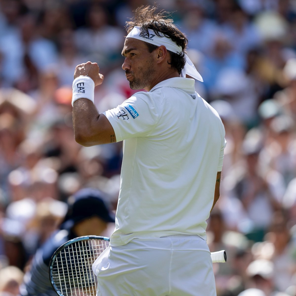 Wimbledon's tweet photo. FOGNINI FORCES A FIFTH 😲

The Italian takes the fourth set 6-2 against Carlos Alcaraz on Centre Court

#Wimbledon https://t.co/mNyoLZ0Xkj