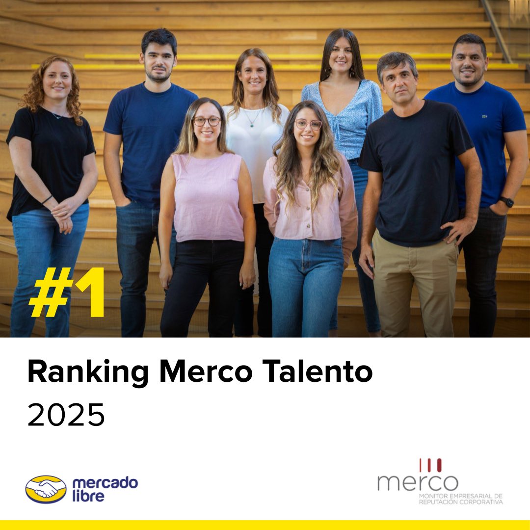 juanmdlserna's tweet image. 🇦🇷 Por sexto año, somos la empresa #1 en atraer y fidelizar talento en Argentina, según el ranking MERCO.
Una alegría enorme que habla de nuestra cultura, nuestro liderazgo y un propósito que nos mueve: transformar vidas en América Latina.
¡Felicitaciones equipo! 💛