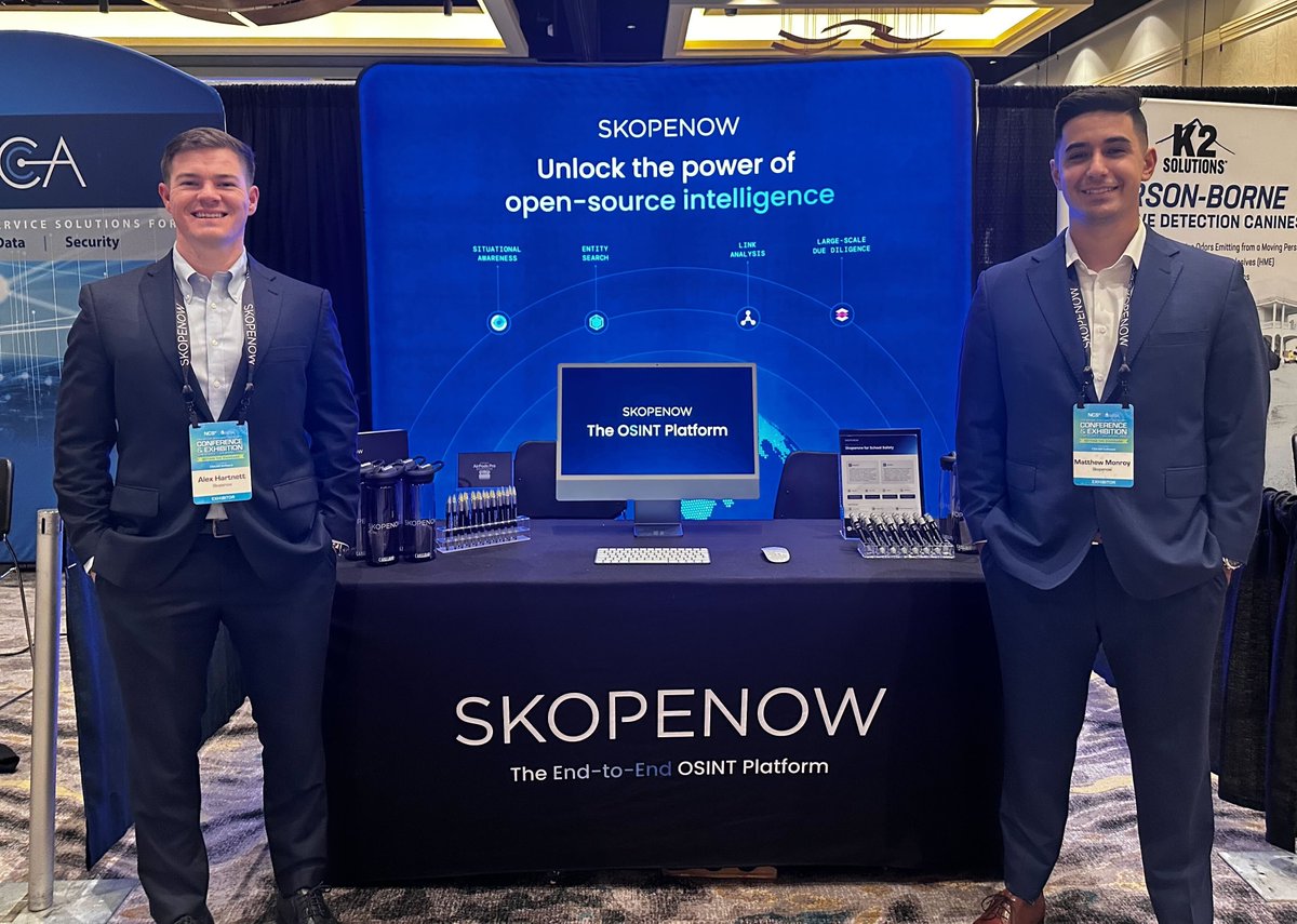 The <a href="/Skopenow/">Skopenow</a> team is at NCS⁴! If you’re here, stop by booth #2 and see how our integrated #OSINT platform supports sports operations teams with actionable intelligence.