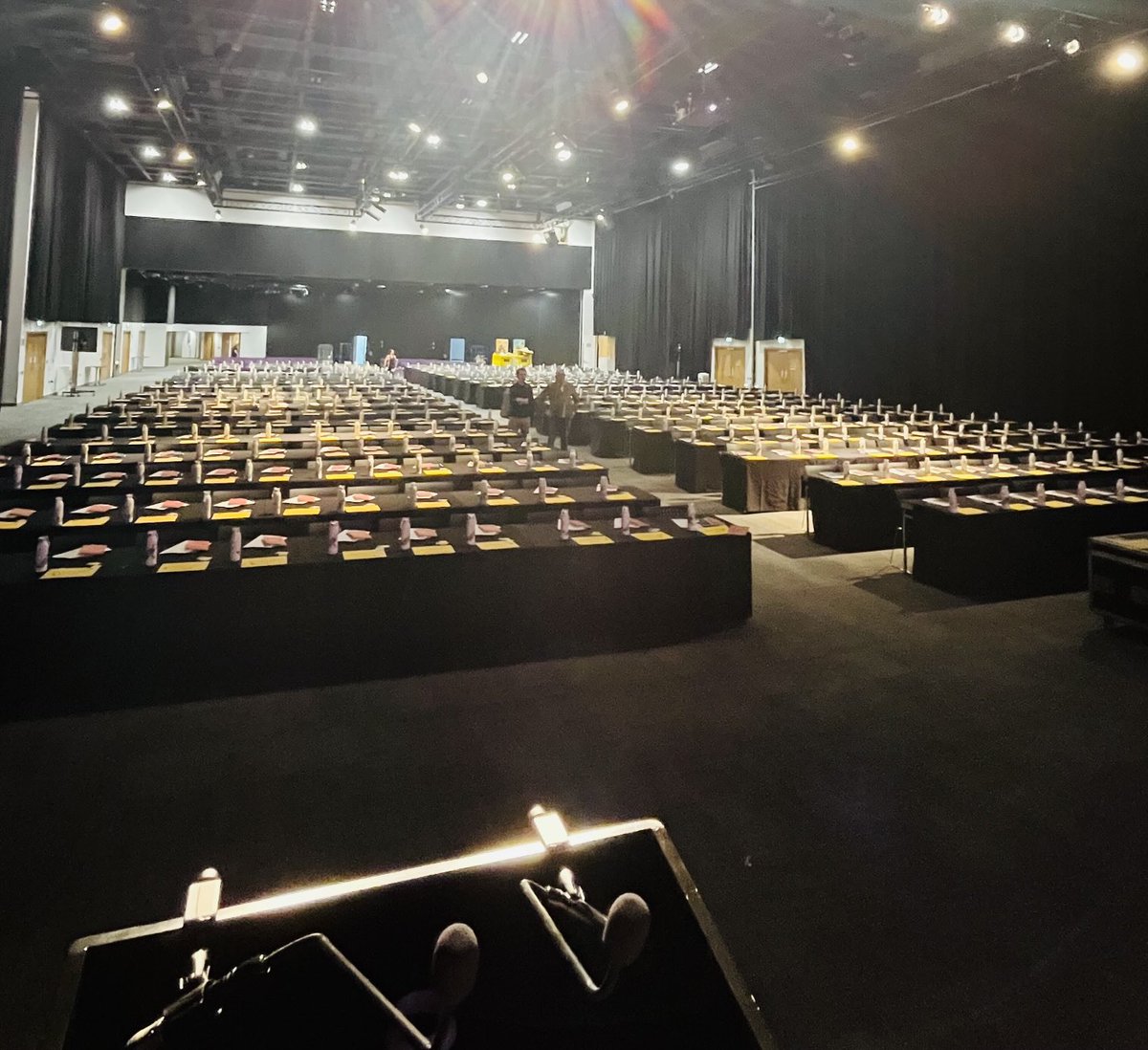 All set for the ⁦<a href="/irishcongress/">Irish Congress of Trade Unions (ICTU)</a>⁩ ⁦<a href="/NIC_ICTU/">NIC ICTU</a>⁩ #BDC25 in belfast kicking off tomorrow at the waterfront. Place looks great!