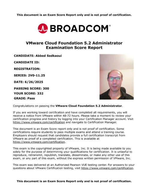 **How I passed VCP-VCF Administrator 2025 version exam online from home!** dy.si/HbCCDb2