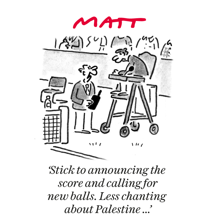 My latest cartoon for tomorrow's <a href="/Telegraph/">The Telegraph</a>

Buy a print of my cartoons at telegraph.co.uk/mattprints

Original artwork from chrisbeetles.com