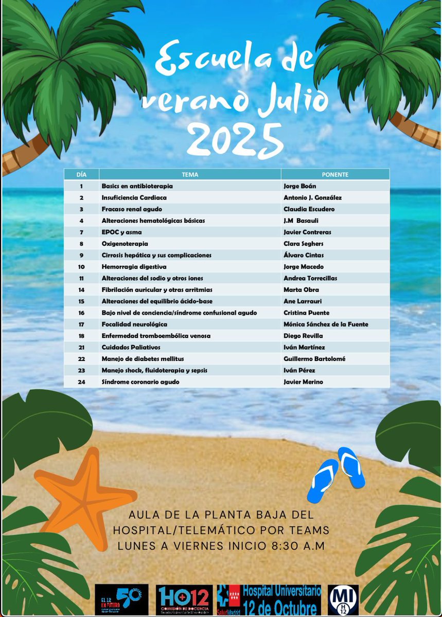 ¡Buenas tardes! Mañana 1 de julio comenzamos con la nueva edición 2025 de nuestra ya clásica escuela de verano. Sentimos haberos avisado con tan poca antelación, pero como dice el refrán, nunca es tarde si la dicha es buena. Aquí os dejamos el cartel de este año: