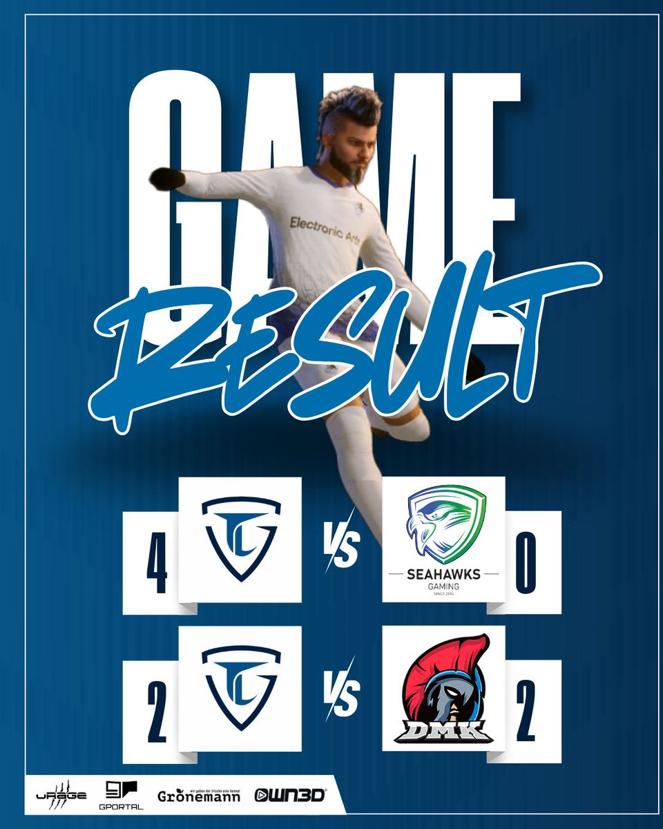 Team LEISURE (@team_leisure) on Twitter photo ⚠️ Matchresults ⚠️
⛔ 0:2 🆚 <a href="/north_sharks/">North Sharks</a>
✅ 1:0 🆚 #SVEicheReichenbrandeSports
✅ 4:0 🆚 #SeahawksGaming
🤷 2:2 🆚 #DMK-CR3W
📍 <a href="/proleaguede/">ProLeague DE</a>
📺 Hier seht ihr alle Spiele nochmal im VOD:
twitch.tv/videos/2499271…
GG an unsere Gegner 👍
#WEARELEISURE
#EAFC25
#CLUBS ⚠️ Matchresults ⚠️
⛔ 0:2 🆚 <a href="/north_sharks/">North Sharks</a>
✅ 1:0 🆚 #SVEicheReichenbrandeSports
✅ 4:0 🆚 #SeahawksGaming
🤷 2:2 🆚 #DMK-CR3W
📍 <a href="/proleaguede/">ProLeague DE</a>
📺 Hier seht ihr alle Spiele nochmal im VOD:
twitch.tv/videos/2499271…
GG an unsere Gegner 👍
#WEARELEISURE
#EAFC25
#CLUBS