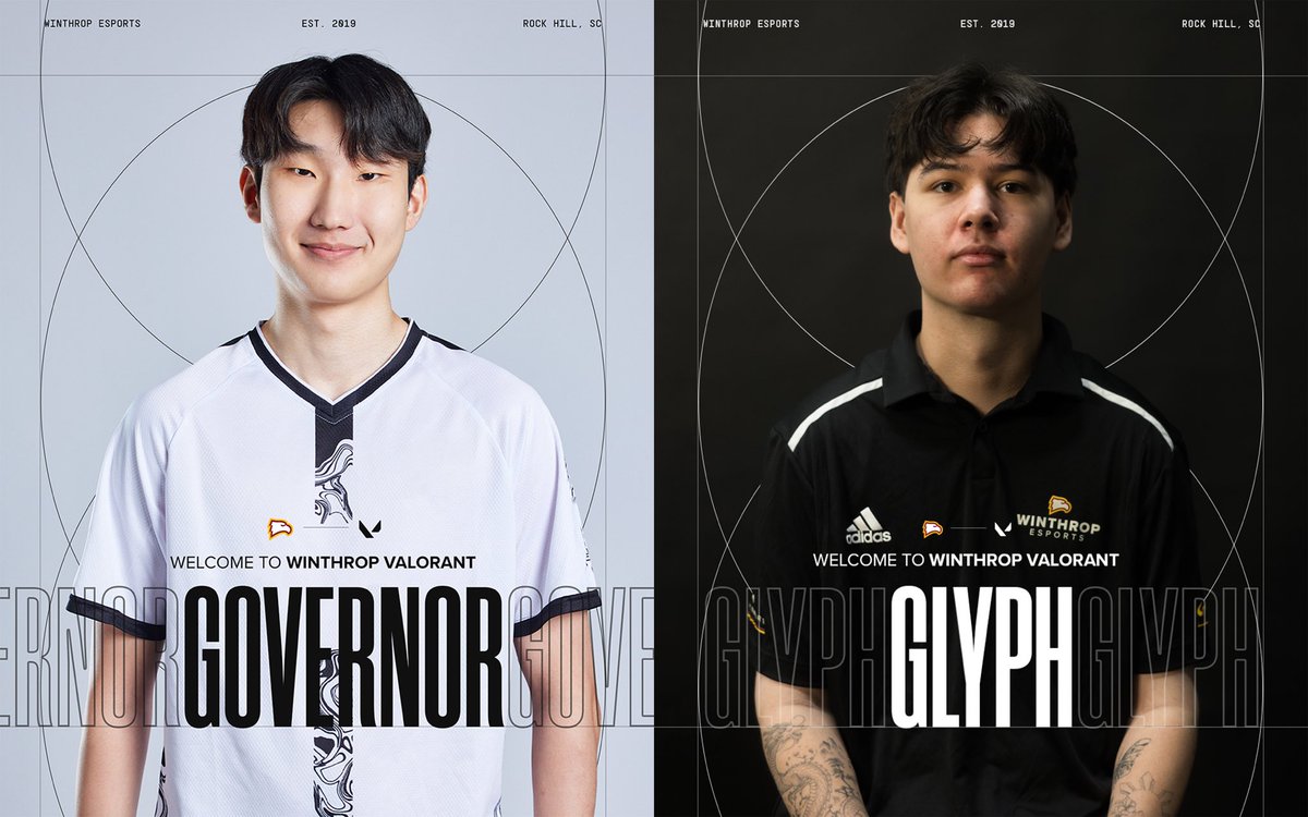 happy i got to work on the announcements for <a href="/Governor_Val/">Governor</a> &amp; <a href="/47GLYPH/">glyph</a> ^-^ 
the b&amp;w colour scheme panned out rly well courtesy the headshots governor had from vct pacific &amp; <a href="/maxprossermedia/">max</a>’s mini media day w glyph.