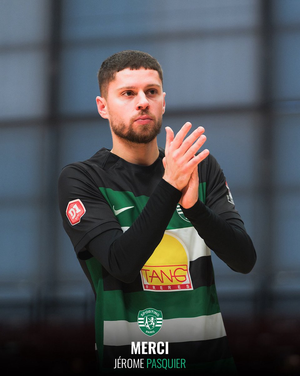 𝐌𝐄𝐑𝐂𝐈 𝐏𝐀𝐒𝐐𝐔𝐈𝐄𝐑💚

Le <a href="/ParisSporting/">Sporting Club de Paris</a> remercie Jérome Pasquier pour ses deux saisons passées au sein du club🙏

Ce meneur s’est illustré par son implication sur le terrain, et a également contribué à l’encadrement des plus jeunes en s’investissant auprès de nos U16💪