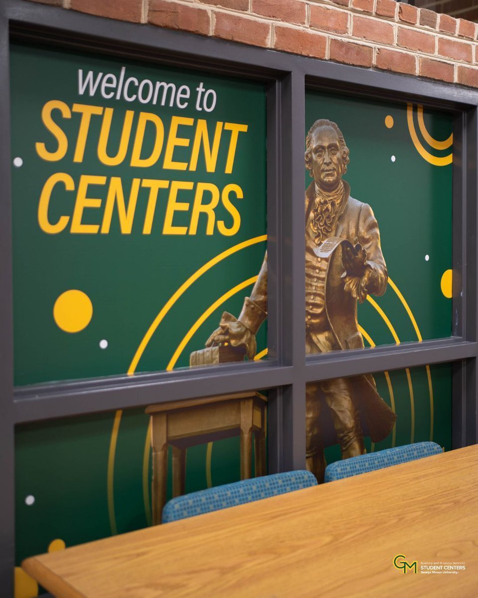 Have you seen our fresh new look in SUB I? 👀✨

Check out the brand-new window cling design in SUB I! It's truly brightening up the space and bringing a little extra Mason spirit this summer. Stop by and take a look! 💚💛

#MasonNation