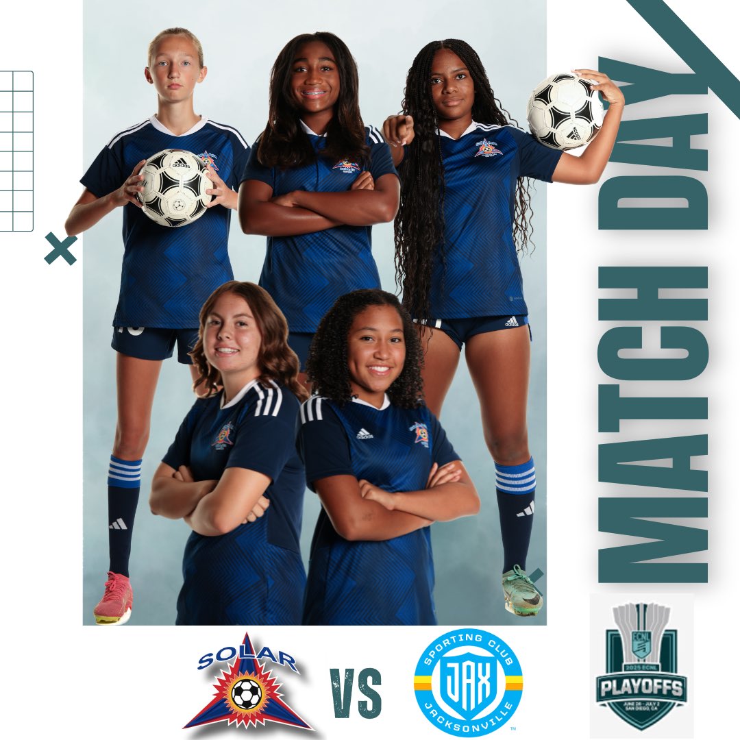 Solar 11G ECNL (@solar11ecnl) on Twitter photo Everything on the line. All heart. #Playoffs <a href="/SolarSoccerClub/">Solar Soccer Club</a> <a href="/ECNLgirls/">ECNL Girls</a> <a href="/ImYouthSoccer/">ECNL/GA/Recruiting/College Soccer</a> <a href="/TopDrawerSoccer/">TopDrawerSoccer</a> <a href="/PrepSoccer/">Prep Soccer ⚽️</a>
⏰ 4:00 PM
📍 Surf Sports Park #1
🆚 Sporting Jax Everything on the line. All heart. #Playoffs <a href="/SolarSoccerClub/">Solar Soccer Club</a> <a href="/ECNLgirls/">ECNL Girls</a> <a href="/ImYouthSoccer/">ECNL/GA/Recruiting/College Soccer</a> <a href="/TopDrawerSoccer/">TopDrawerSoccer</a> <a href="/PrepSoccer/">Prep Soccer ⚽️</a>
⏰ 4:00 PM
📍 Surf Sports Park #1
🆚 Sporting Jax