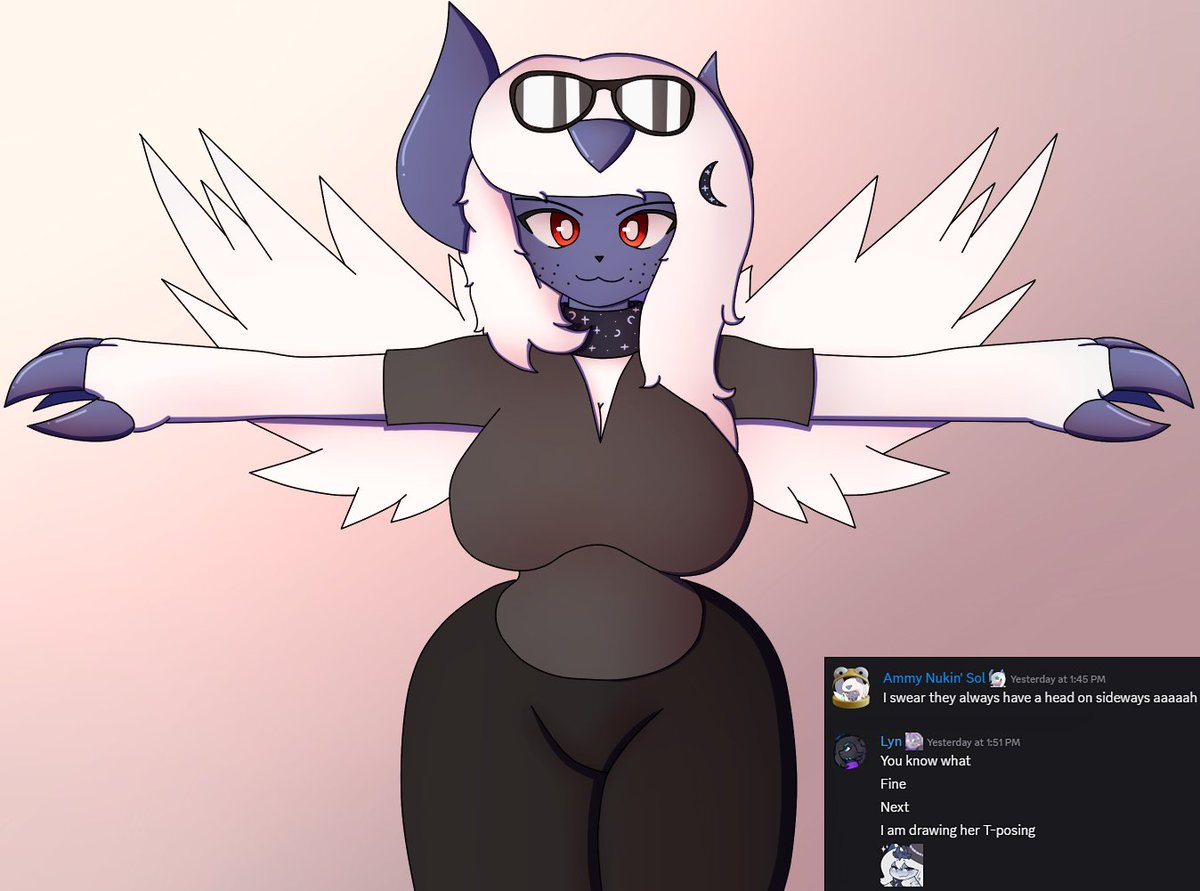 ItisnotLyn's tweet image. Nothing to declare, just posing!
@ShadeTheAbsol you are a dork
