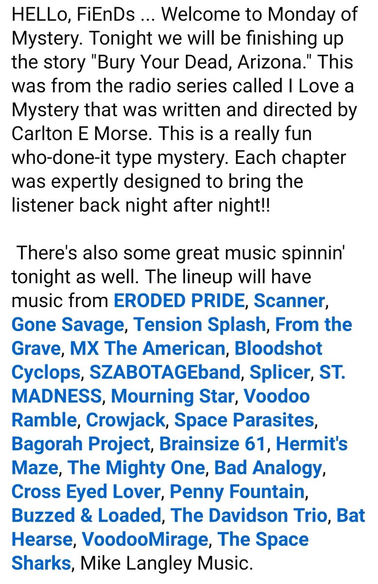 Catch us on tonight's The Graveyard Shift Monday of Madness. Live at 0am Argentina 👇