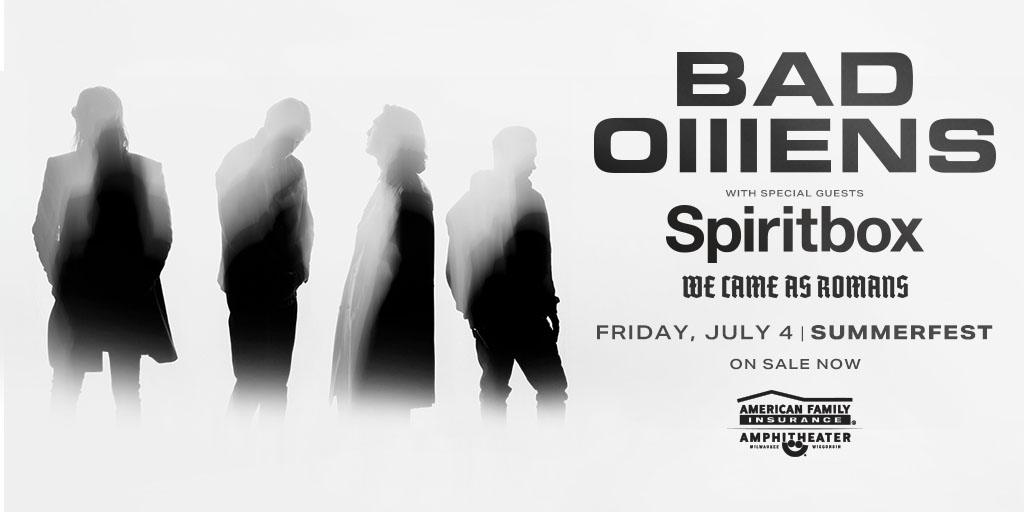 Summerfest's tweet image. Still need 4th of July plans?🎇 Don’t miss @badomenscult this Friday with @spiritboxband and @wecameasromans. 🎉
🎟️ Grab your tickets: ticketmaster.com/event/0700626E…